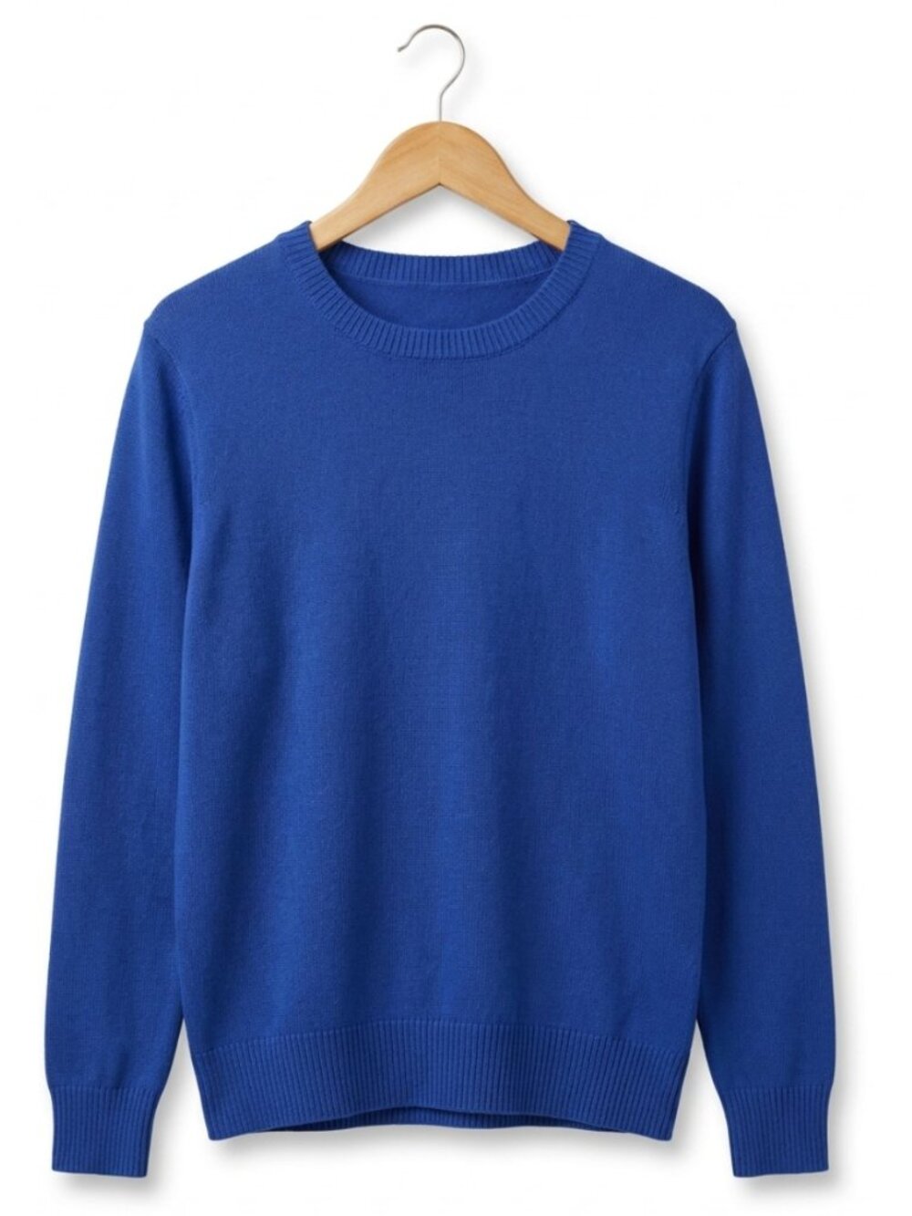 Women's Cozy Crewneck Sweater with Long Sleeves, Size Large